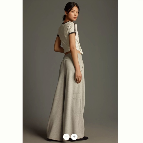 Anthropologie Maeve Weekender XL Wide-Leg Sweatpants - Picture 4 of 5